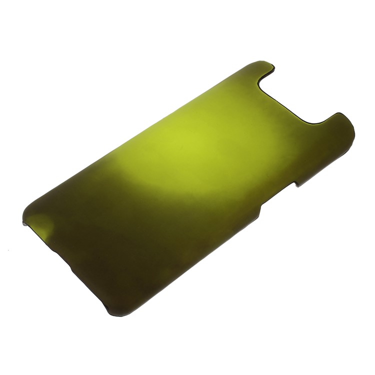 Thermal Induction Fluorescent Color Changing PC Back Mobile Phone Casing for Samsung Galaxy A80 - Black / Green-1
