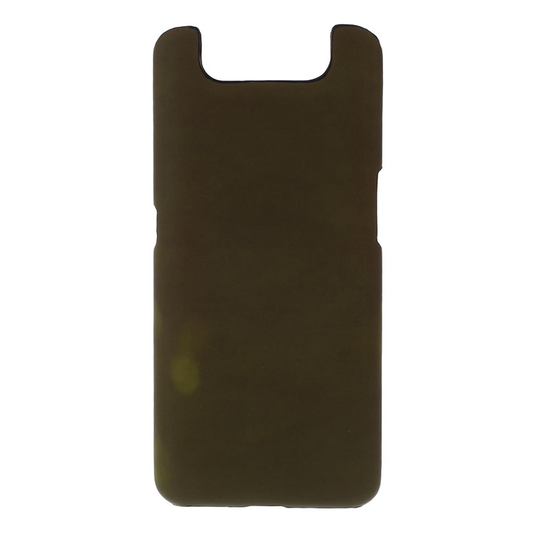 Thermal Induction Fluorescent Color Changing PC Back Mobile Phone Casing for Samsung Galaxy A80 - Black / Green-2