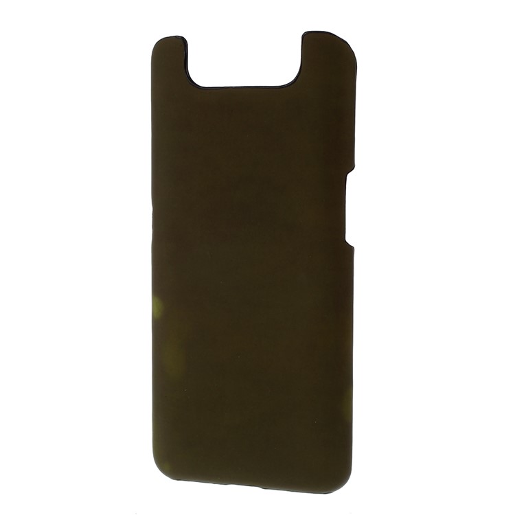 Thermal Induction Fluorescent Color Changing PC Back Mobile Phone Casing for Samsung Galaxy A80 - Black / Green-3