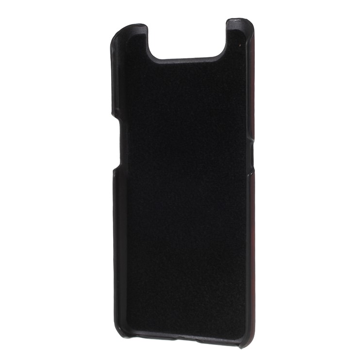 Thermal Induction Fluorescent Color Changing PC Back Mobile Phone Casing for Samsung Galaxy A80 - Black / Red-3