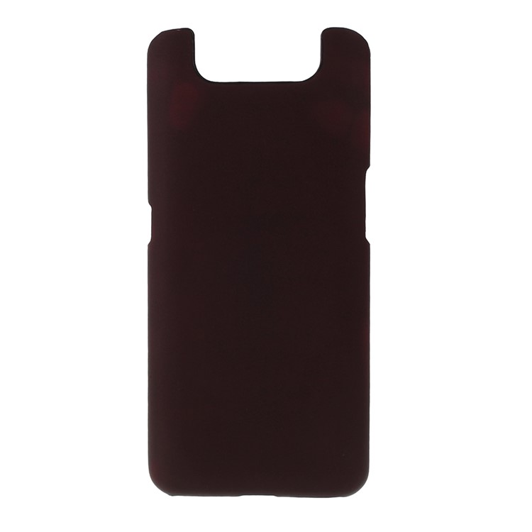 Thermal Induction Fluorescent Color Changing PC Back Mobile Phone Casing for Samsung Galaxy A80 - Black / Red-4