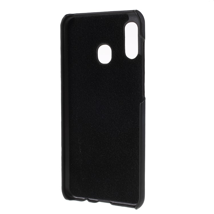 Thermal Induction Fluorescent Color Changing PC Protective Case for Samsung Galaxy A20 / A30 - Black-2