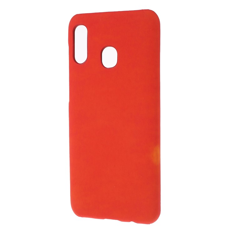 Thermal Induction Fluorescent Color Changing PC Protective Case for Samsung Galaxy A20 / A30 - Red-3