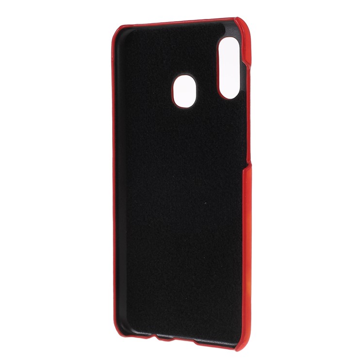 Thermal Induction Fluorescent Color Changing PC Protective Case for Samsung Galaxy A20 / A30 - Red-4