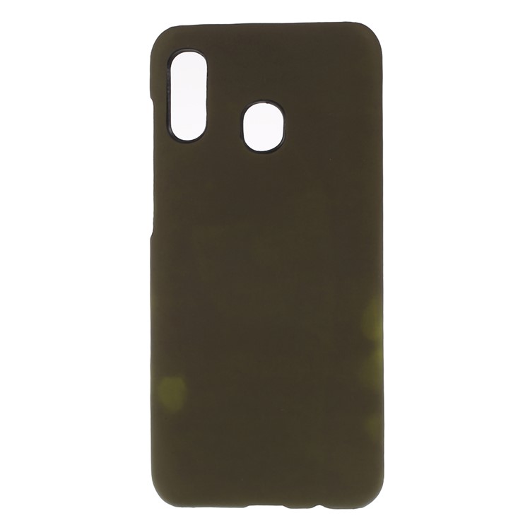 Thermal Induction Fluorescent Color Changing PC Protective Case for Samsung Galaxy A20 / A30 - Army Green