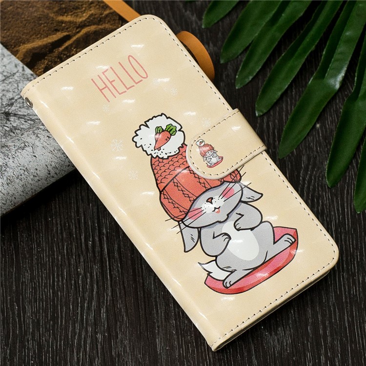 Funda De Piel Con Estampado De Puntos Decorativos Claros Para Samsung Galaxy A40 - Patrón De Dibujos Animados-7