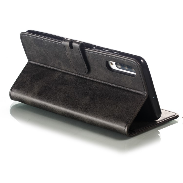 Estampado Gato Padrão Carteira De Couro Telefone Case Para Samsung Galaxy A70 - Preto-5
