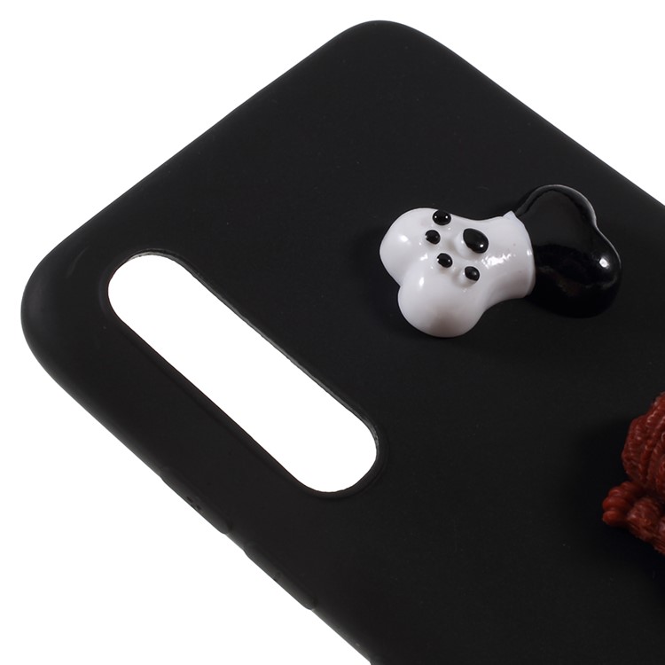 Dog Doll TPU Phone Case Cover for Samsung Galaxy A70 - Black-4
