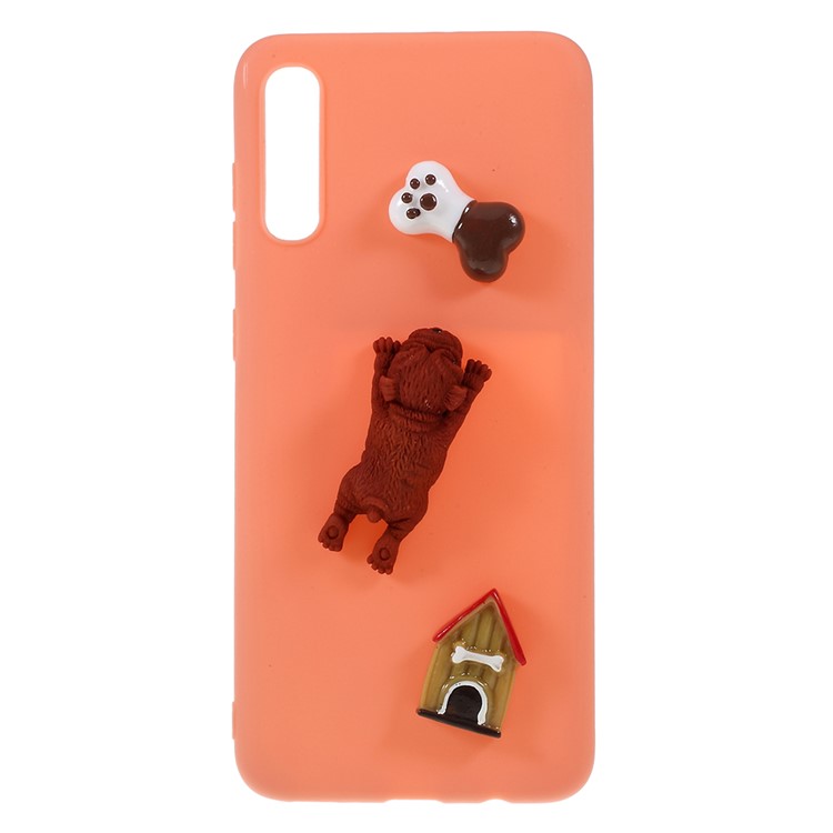

Dog Doll TPU Phone Case Cover for Samsung Galaxy A70 - Orange, Galaxy A70