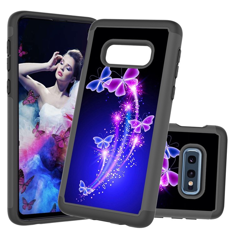 Pattern Printing TPU + PC Detachable 2-in-1 Hybrid Case for Samsung Galaxy S10e - Butterflies-1