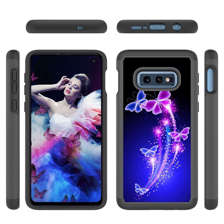 Pattern Printing TPU + PC Detachable 2-in-1 Hybrid Case for Samsung Galaxy S10e - Butterflies-2