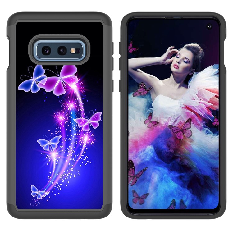 Pattern Printing TPU + PC Detachable 2-in-1 Hybrid Case for Samsung Galaxy S10e - Butterflies-4
