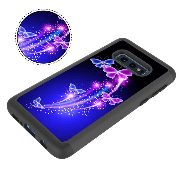 Pattern Printing TPU + PC Detachable 2-in-1 Hybrid Case for Samsung Galaxy S10e - Butterflies-6