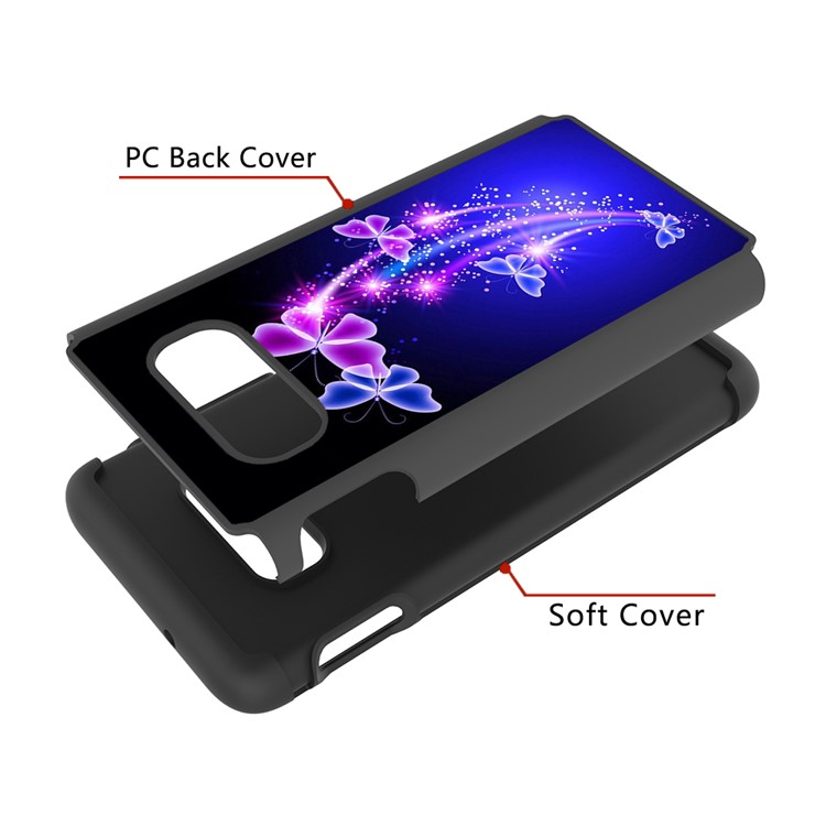 Pattern Printing TPU + PC Detachable 2-in-1 Hybrid Case for Samsung Galaxy S10e - Butterflies-7