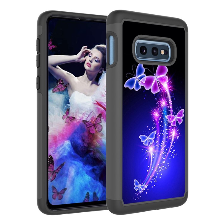 Pattern Printing TPU + PC Detachable 2-in-1 Hybrid Case for Samsung Galaxy S10e - Butterflies-9