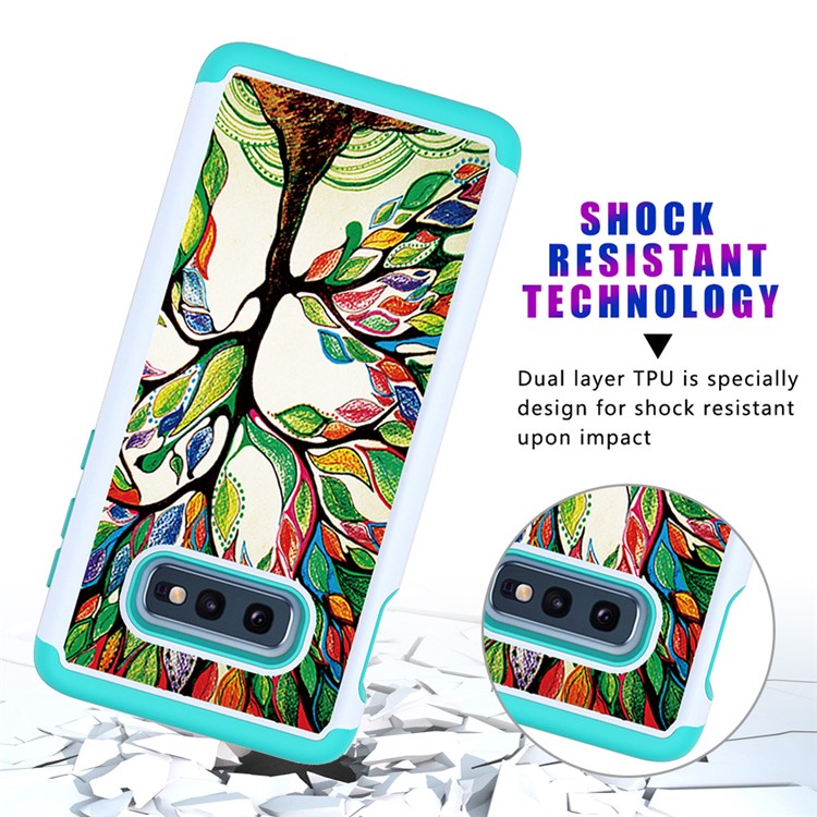 Pattern Printing TPU + PC Detachable 2-in-1 Hybrid Case for Samsung Galaxy S10e - Life Tree-10