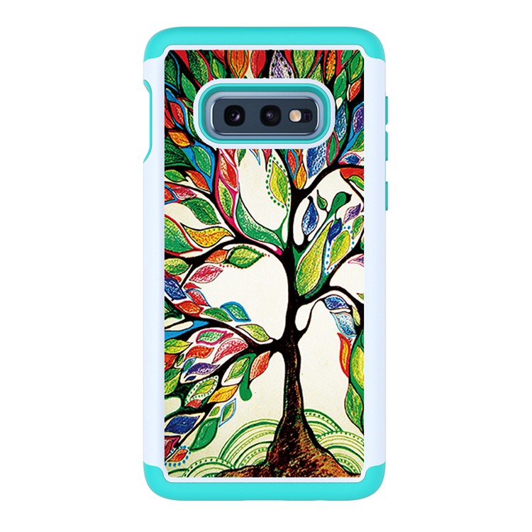 Pattern Printing TPU + PC Detachable 2-in-1 Hybrid Case for Samsung Galaxy S10e - Life Tree-3