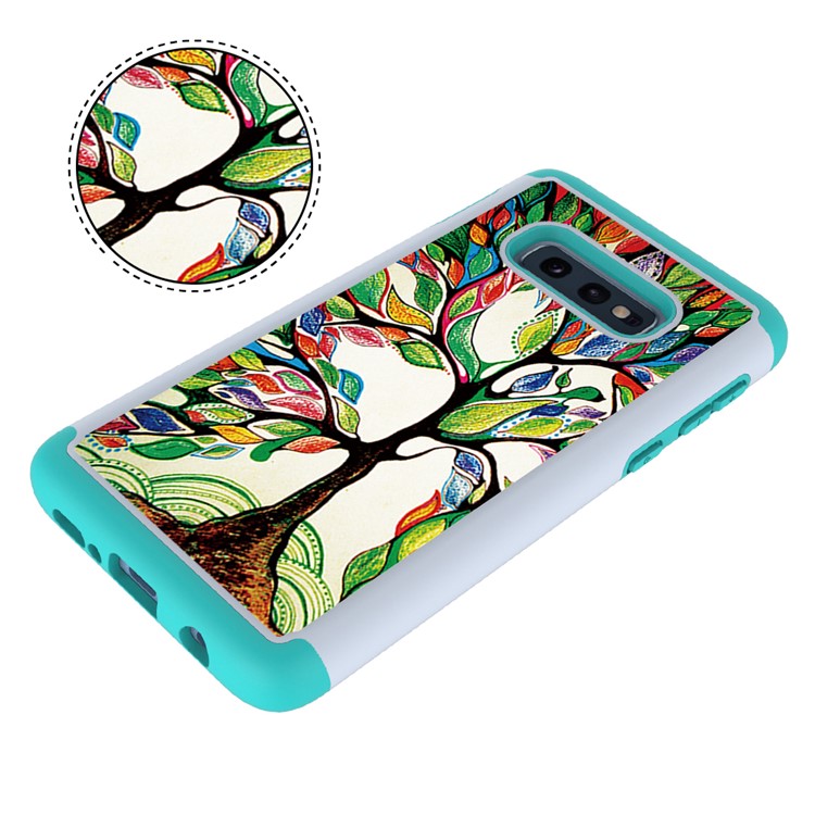 Pattern Printing TPU + PC Detachable 2-in-1 Hybrid Case for Samsung Galaxy S10e - Life Tree-6