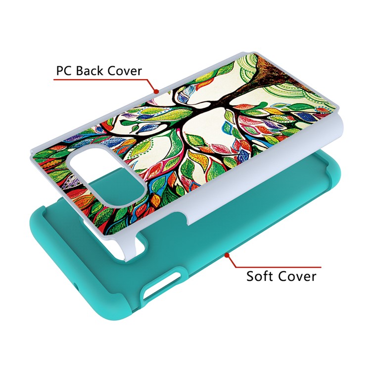 Pattern Printing TPU + PC Detachable 2-in-1 Hybrid Case for Samsung Galaxy S10e - Life Tree-7