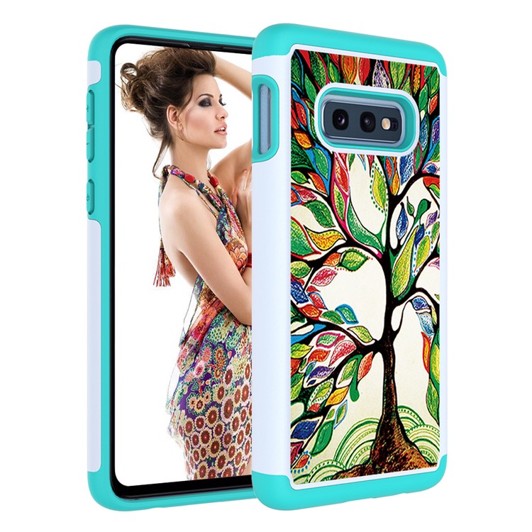 Pattern Printing TPU + PC Detachable 2-in-1 Hybrid Case for Samsung Galaxy S10e - Life Tree-9