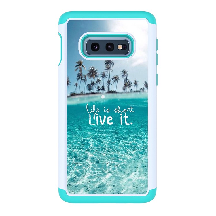 Pattern Printing TPU + PC Detachable 2-in-1 Hybrid Case for Samsung Galaxy S10e - Sea Water-3