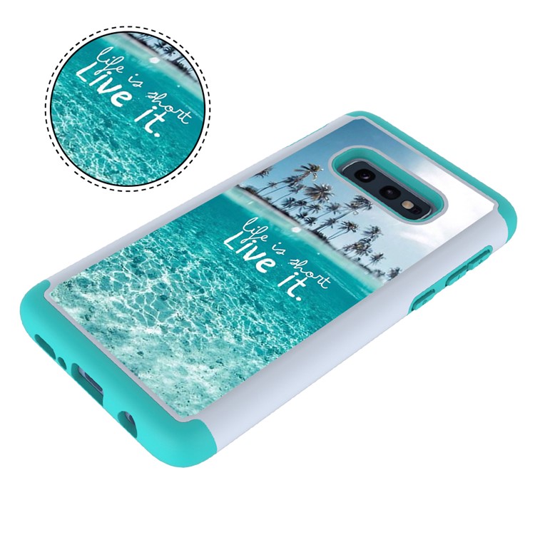 Pattern Printing TPU + PC Detachable 2-in-1 Hybrid Case for Samsung Galaxy S10e - Sea Water-6
