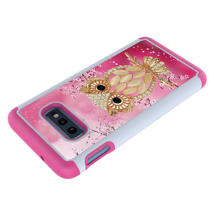Pattern Printing TPU + PC Detachable 2-in-1 Hybrid Case for Samsung Galaxy S10e - Owl-5