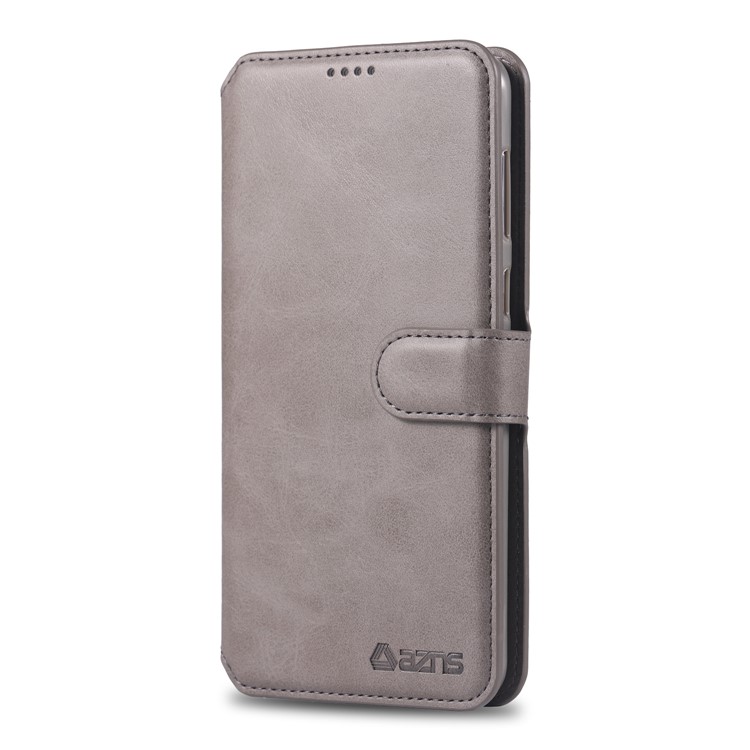 Azns Wallet Leather Stand Для Samsung Galaxy M20 - Серый