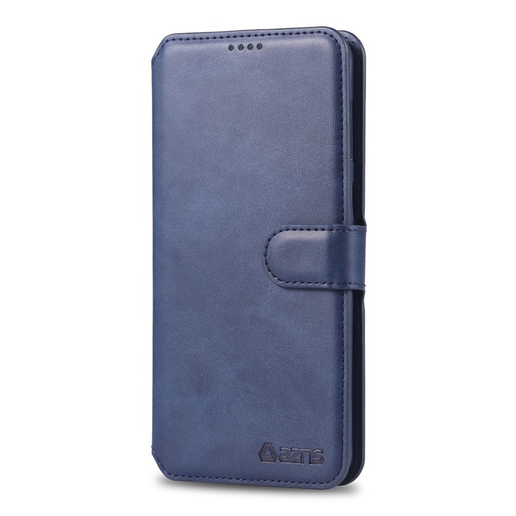 AZNS Wallet Leather Stand Case for Samsung Galaxy M20 - Blue-2