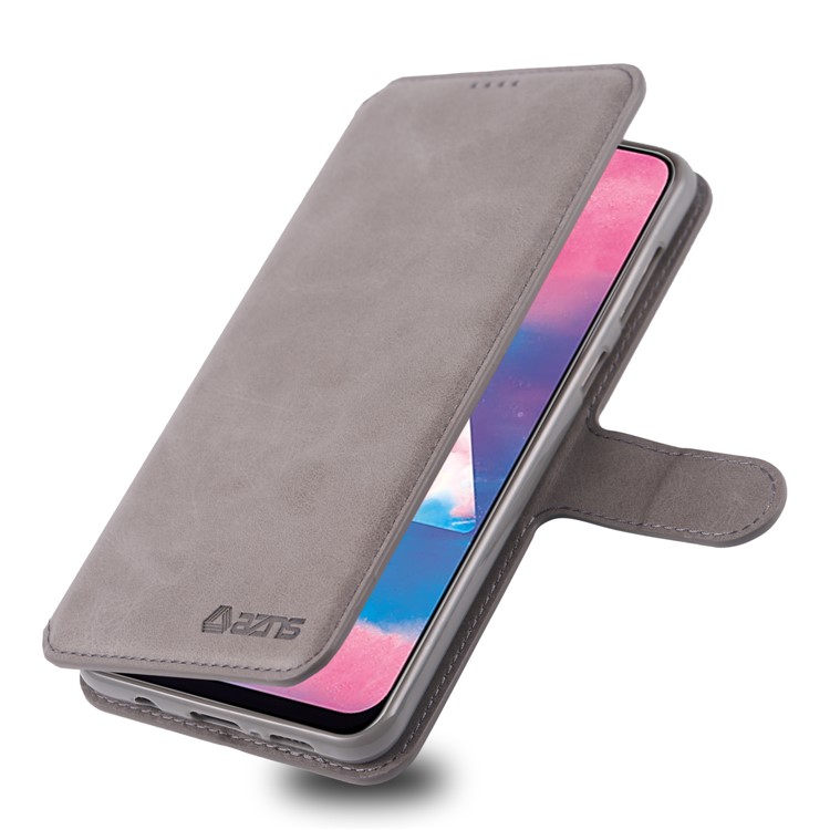 AZNS Wallet Leather Stand Case for Samsung Galaxy M30/A40s - Grey-7