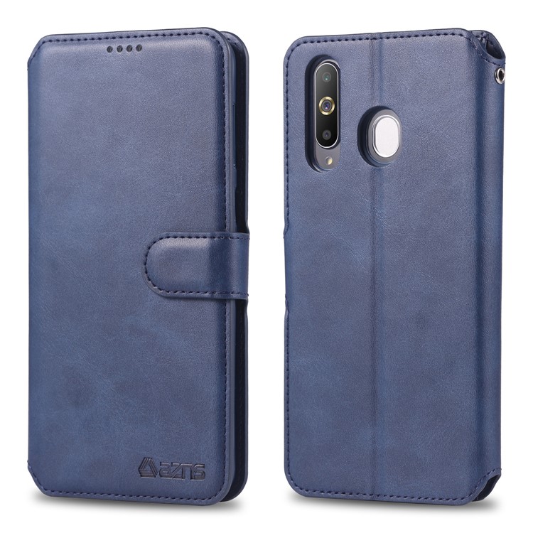 AZNS Wallet Leather Stand Case for Samsung Galaxy M30/A40s - Blue-1