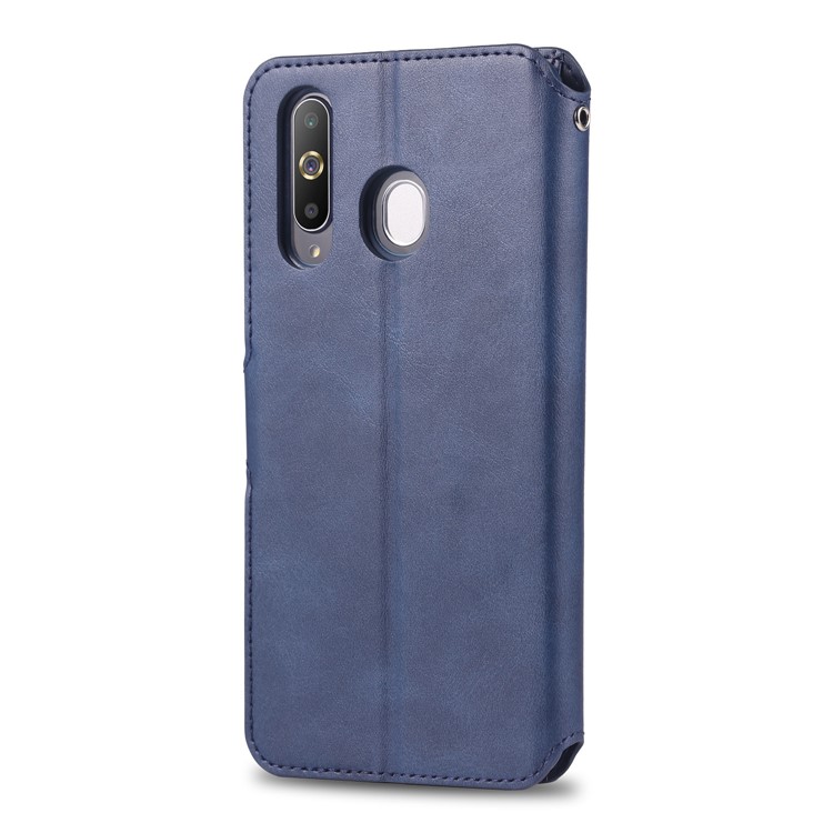 AZNS Wallet Leather Stand Case for Samsung Galaxy M30/A40s - Blue-3