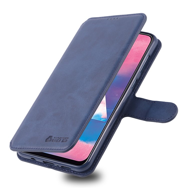 AZNS Wallet Leather Stand Case for Samsung Galaxy M30/A40s - Blue-7