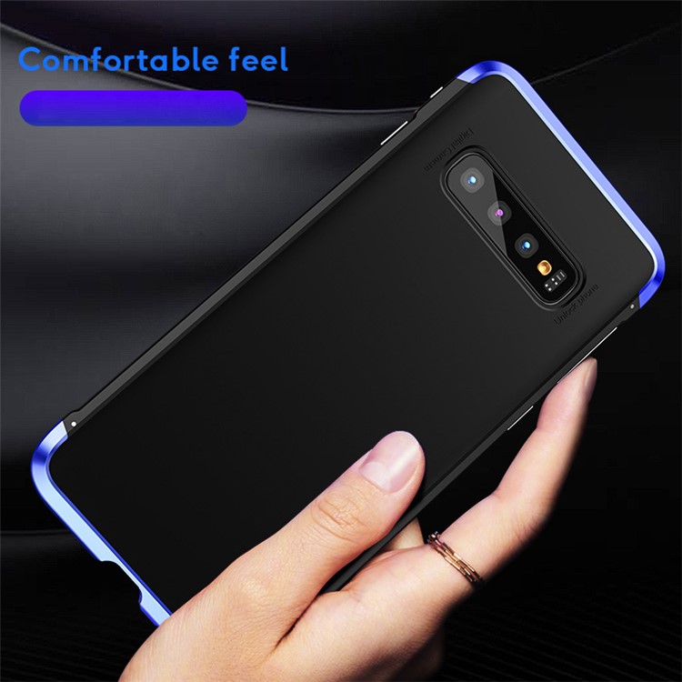 Guard Series Metal Frame + Hard PC Phone Case for Samsung Galaxy S10 - Blue-4