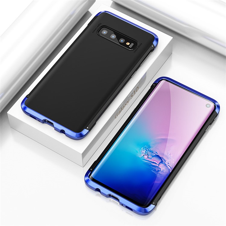 Guard Series Metal Frame + Hard PC Phone Case for Samsung Galaxy S10 Plus - Blue-2