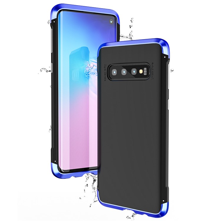 Guard Series Metal Frame + Hard PC Phone Case for Samsung Galaxy S10 Plus - Blue-3