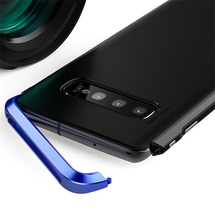 Guard Series Metal Frame + Hard PC Phone Case for Samsung Galaxy S10 Plus - Blue-4