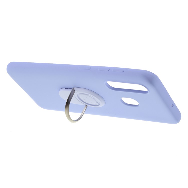 Funda De Silicona Líquida Con Correa Para Samsung Galaxy A30. - Azul-3