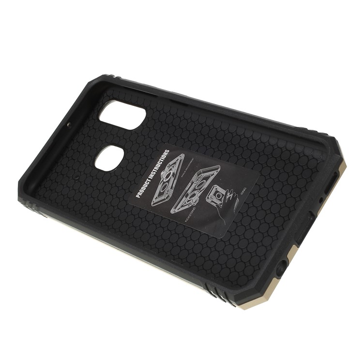 2 in 1 Military Anti-fall Rotation Phone Cover for Samsung Galaxy A40 - Gold-3