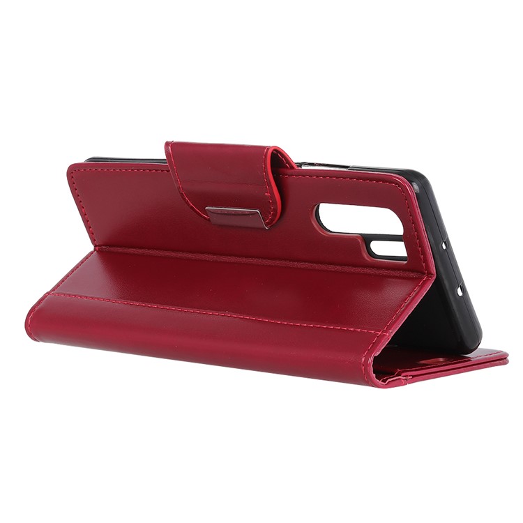 Wallet Leather Stand Case for Samsung Galaxy Note10 Pro - Red-11