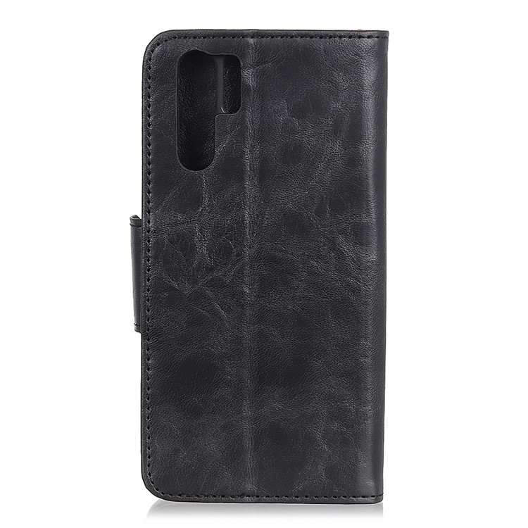 Crazy Horse Leather Wallet Case for Samsung Galaxy Note10 Pro - Black-3