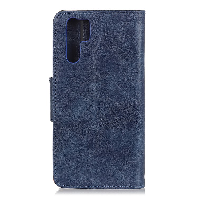 Crazy Horse Leather Wallet Case for Samsung Galaxy Note10 Pro - Blue-3