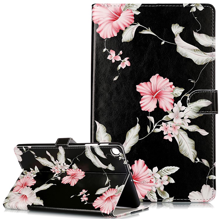 Pattern Printing Leather Stand Case for Samsung Galaxy Tab A 10.1 (2019) SM-T515 - Style C-1