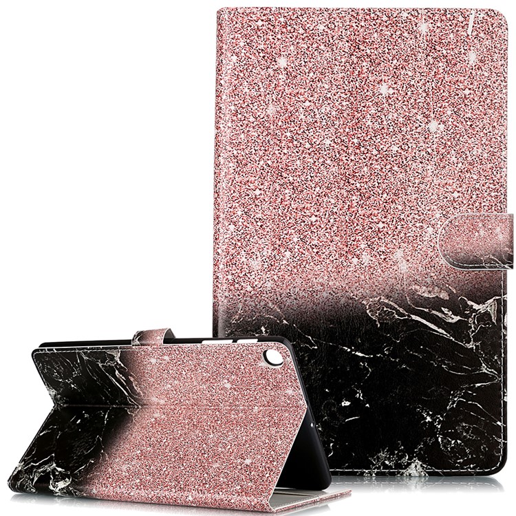 Pattern Printing Leather Stand Case for Samsung Galaxy Tab A 10.1 (2019) SM-T515 - Style D-1