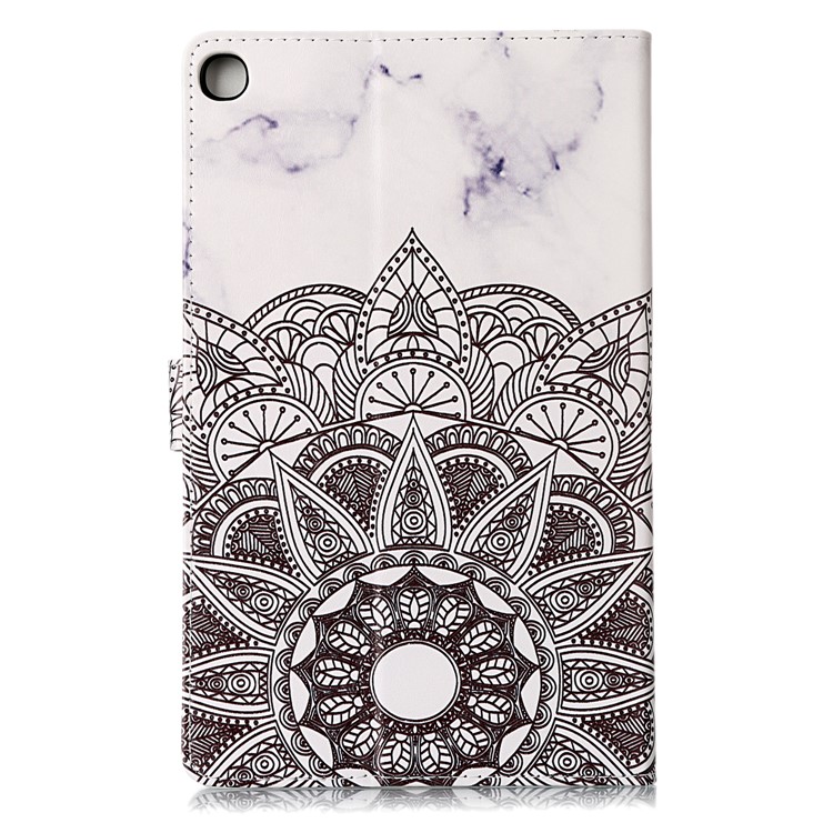 Pattern Printing Leather Stand Case for Samsung Galaxy Tab A 10.1 (2019) SM-T515 - Style E-4