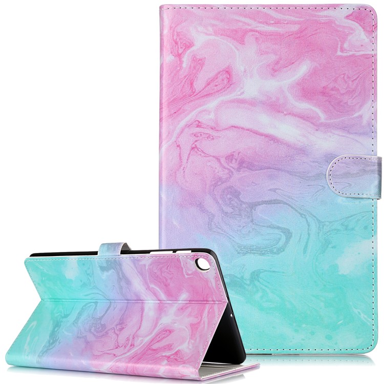 Estuche De Cuero Con Estampado De Patrones Para Samsung Galaxy Tab A 10.1 (2019) SM-T515 - Estilo I-2