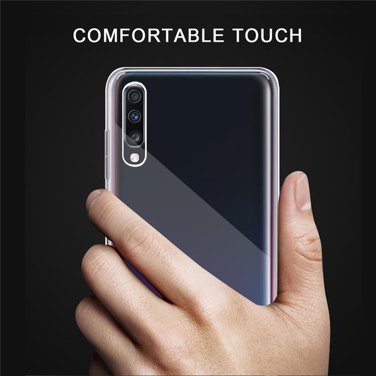 Clear Acrylic + TPU Hybrid Phone Casing for Samsung Galaxy A50-4