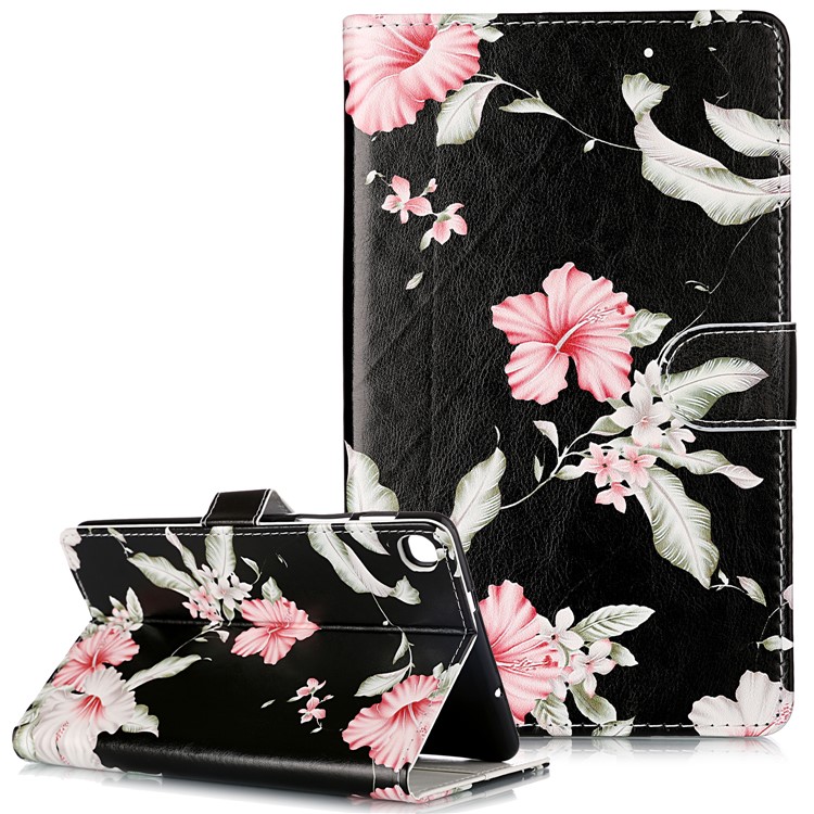 Pattern Printing Leather Stand Case for Shell for Samsung Galaxy Tab A 8.0 (2019) with S Pen P200 P205 - Style A-1