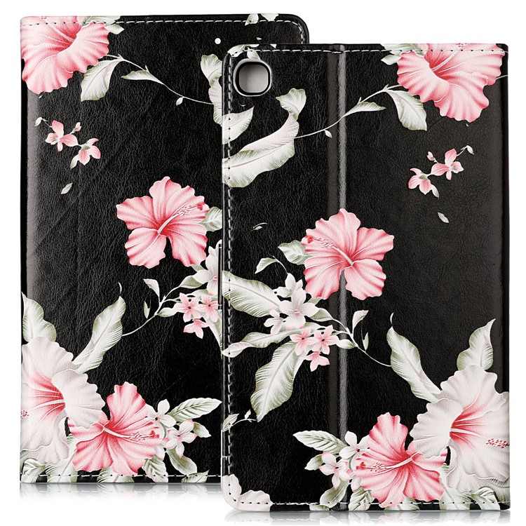 Pattern Printing Leather Stand Case for Shell for Samsung Galaxy Tab A 8.0 (2019) with S Pen P200 P205 - Style A-2