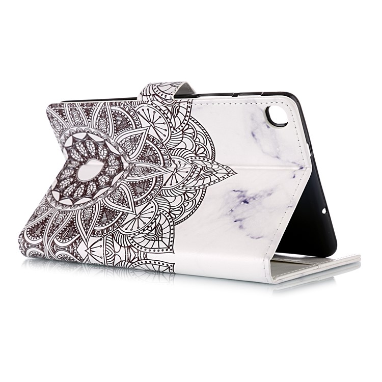 Pattern Printing Leather Stand Case for Shell for Samsung Galaxy Tab A 8.0 (2019) with S Pen P200 P205 - Style D-5